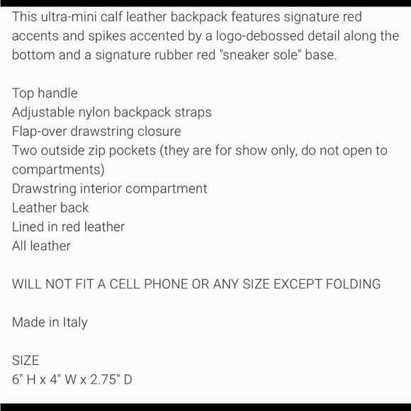 Christian Louboutin explorafunk key ring studded Crossbody bag made in Italy - Picture 11 of 16